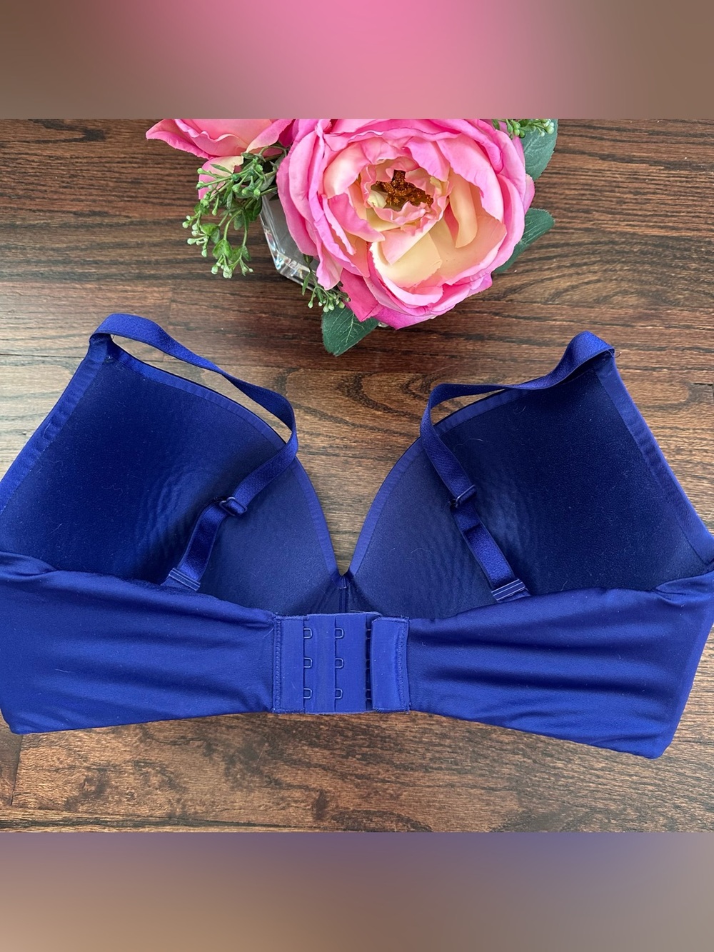 Navy Blue Seamless T-Shirt Bra - Smooth Support - Picture 4 of 6